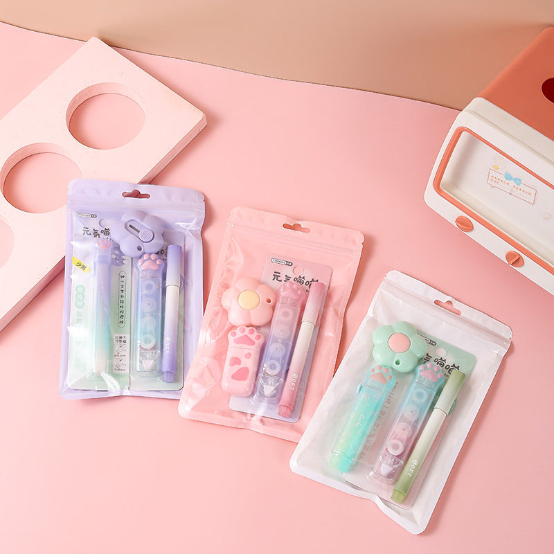 Gradient Color Student Stationery Set