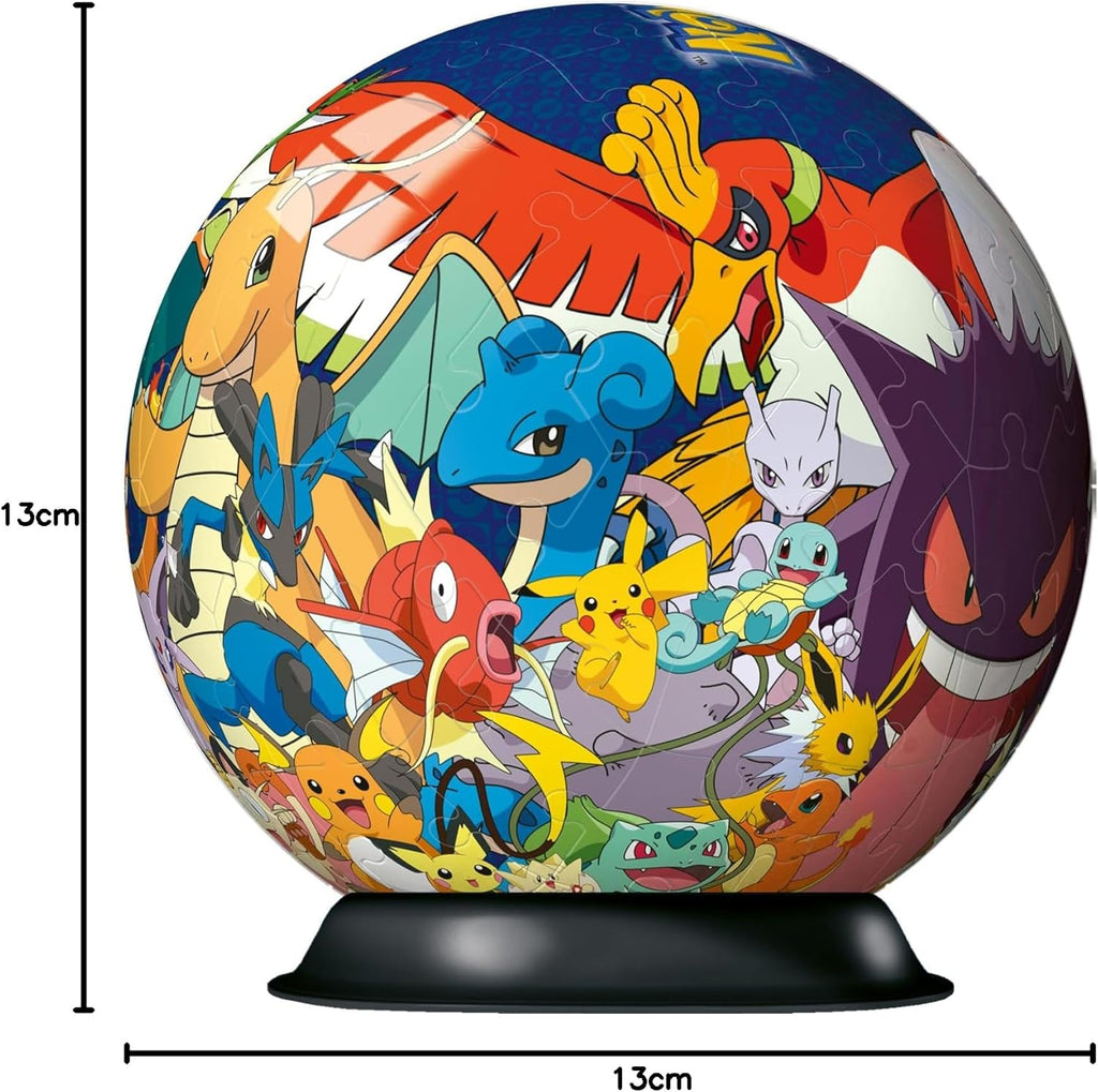 Ravensburger Pokémon 3D Jigsaw Puzzle Ball - 72 Pieces, No Glue Required, Ages 6+