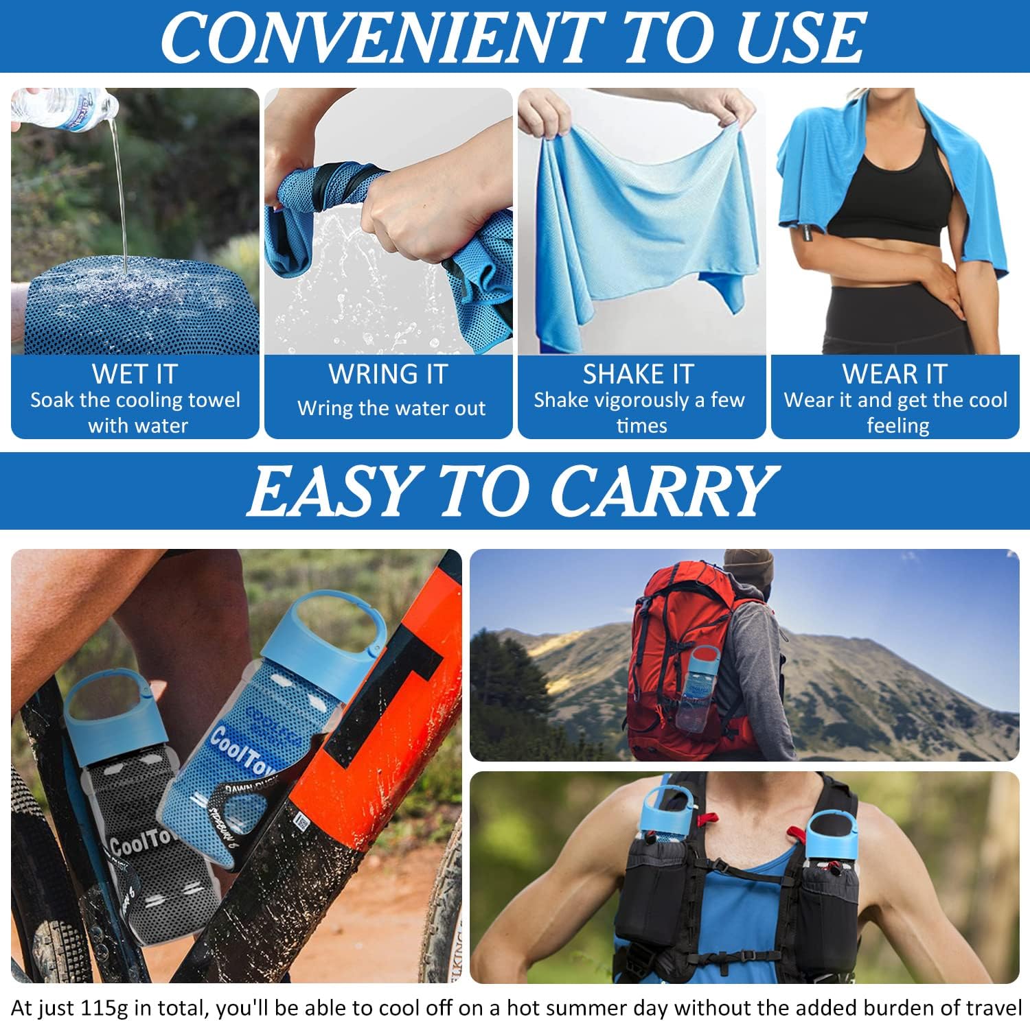 Surcotto Cooling Towel – Instant Chill Relief for Sports & Outdoor Activities