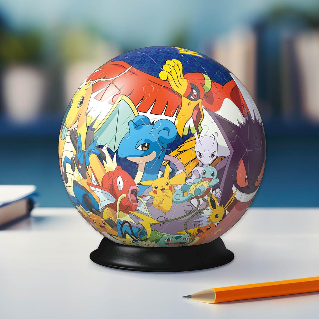 Ravensburger Pokémon 3D Jigsaw Puzzle Ball - 72 Pieces, No Glue Required, Ages 6+