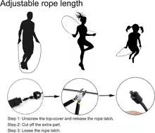 Adjustable Speed Jump Rope – Steel Wire Core, Anti-Slip Foam Handles
