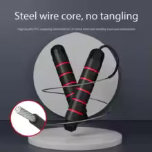Adjustable Speed Jump Rope – Steel Wire Core, Anti-Slip Foam Handles