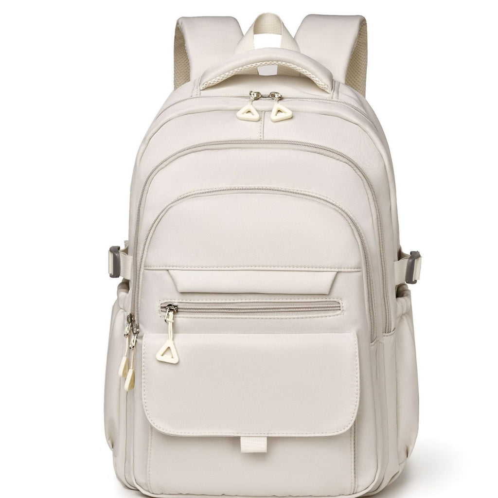 Solid Color Oxford Cloth Student Backpack
