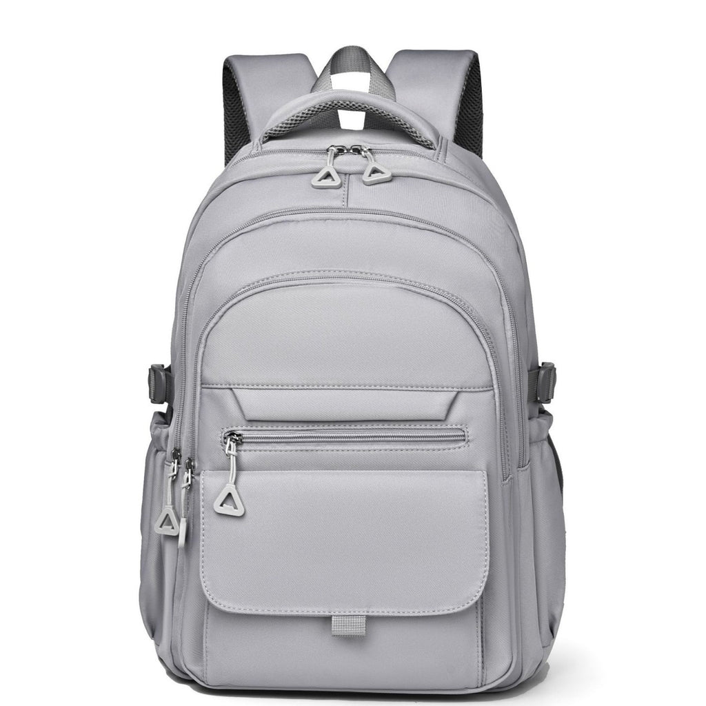 Solid Color Oxford Cloth Student Backpack